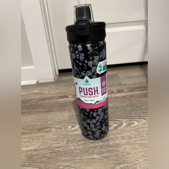 Manna Push Stainless Steel Bottle - Picture 1 of 5